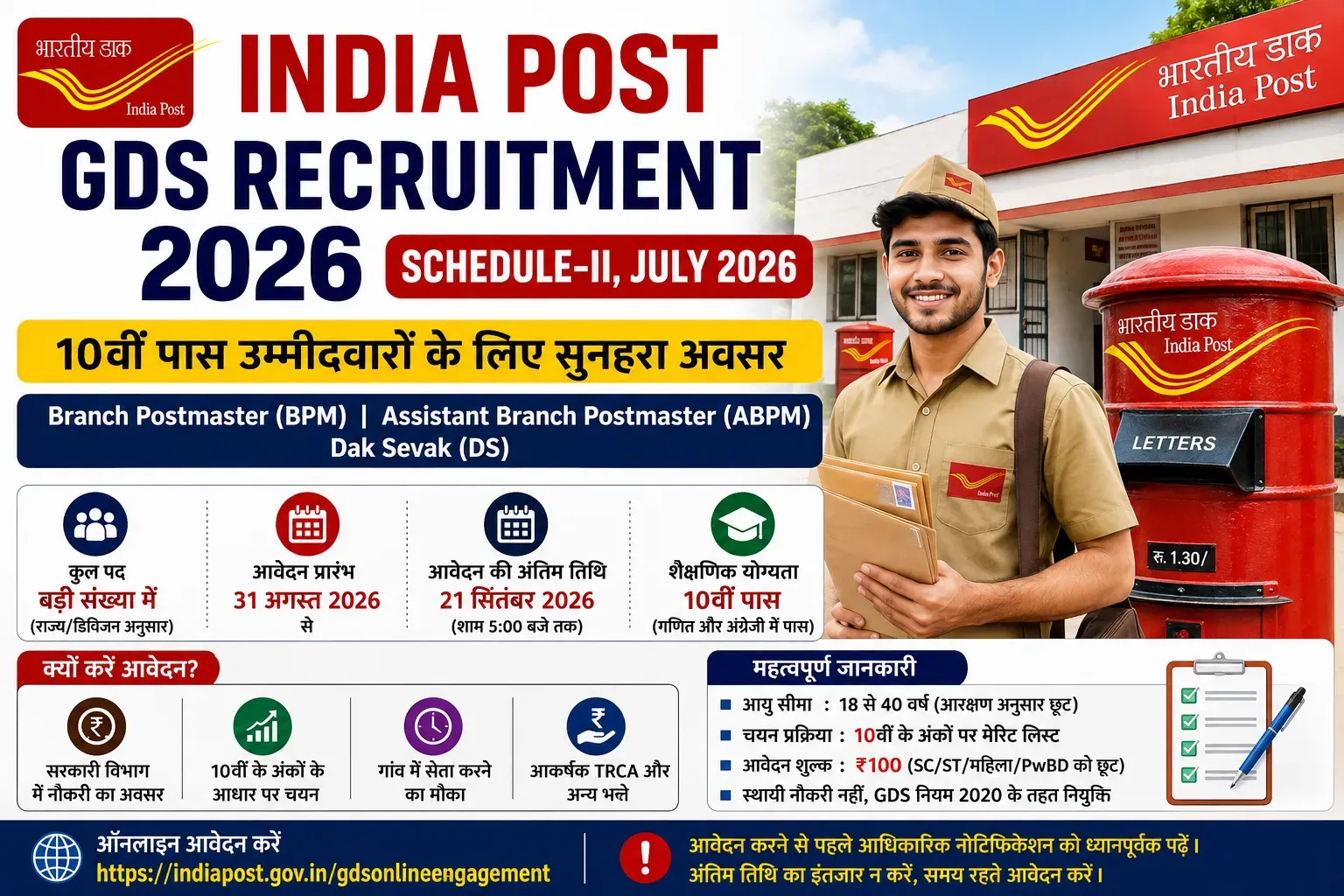India Post GDS Recruitment 2026