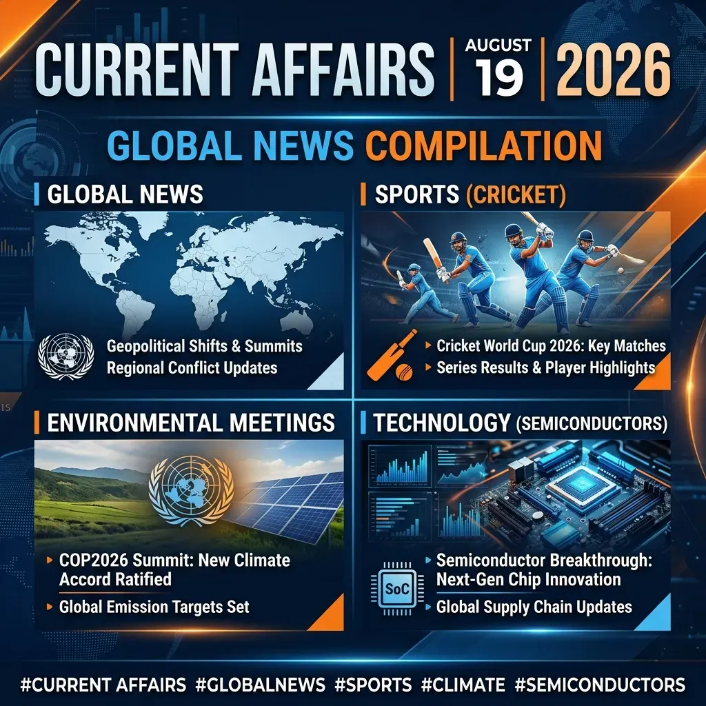 19 August 2026 Current Affairs