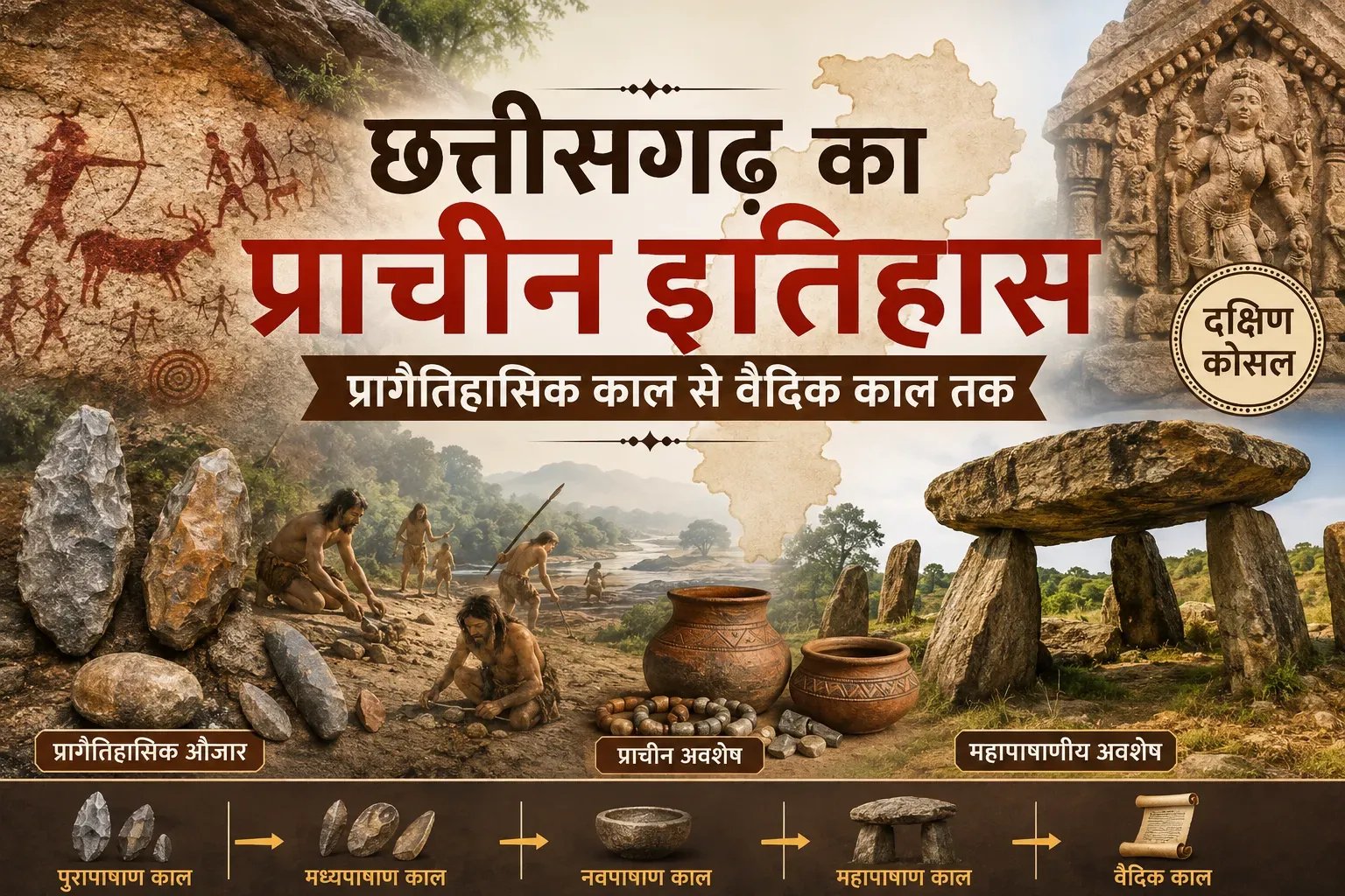 छत्तीसगढ़ का प्राचीन इतिहास: प्रागैतिहासिक काल से वैदिक काल तक पूरी जानकारी