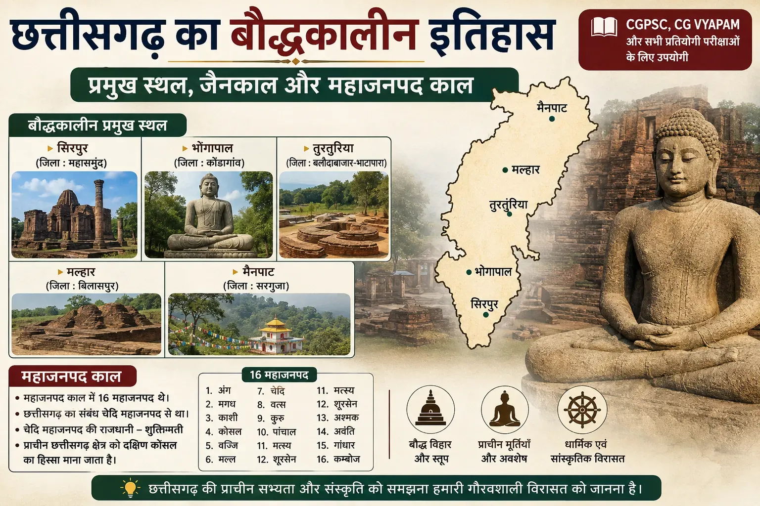 छत्तीसगढ़ का बौद्धकालीन इतिहास